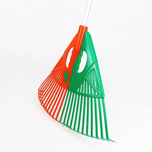 2 in 1 outdoor garden Jardin Garten jardim adjust telescopic long handle plastic leaf picker scoops grabber rake