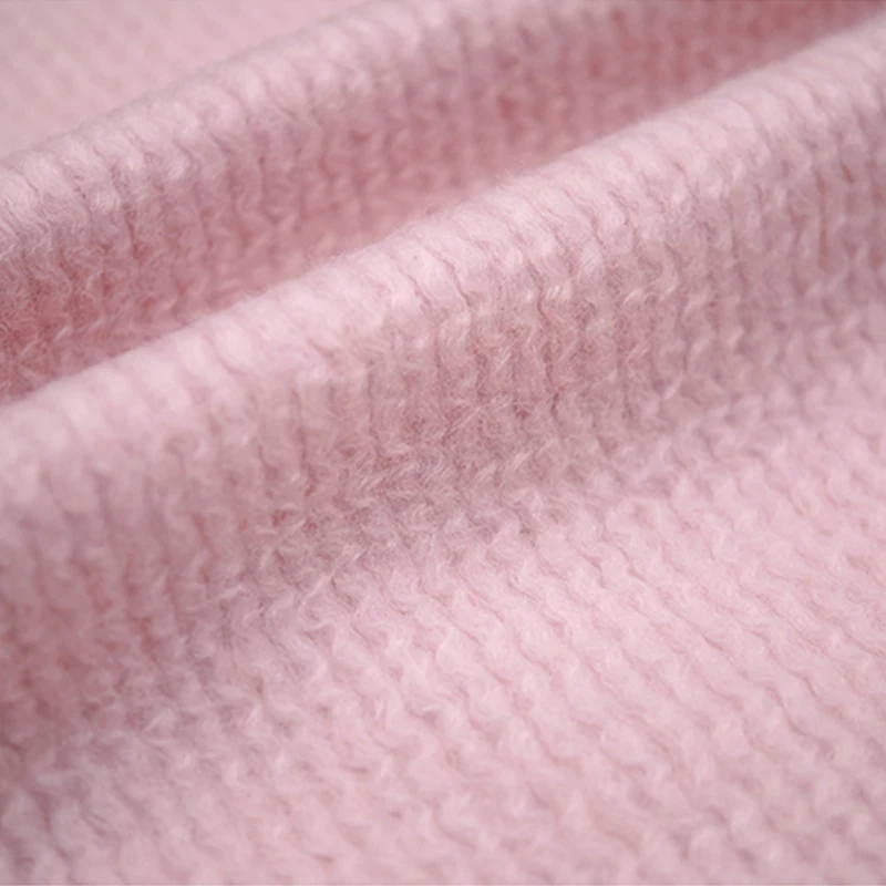 washable ripple stripe knitted 56% merino wool fabric wool/polyester mohair knit modal fabric