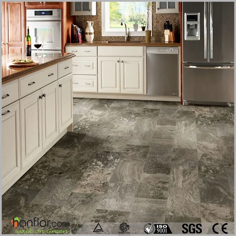 Factory Wholesale price Anti-slip PVC Floor Tile,waterstone design vinyl tile,high gloss floor tile