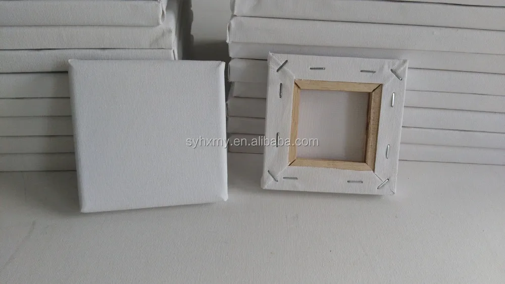
10*10cm mini stretched canvas oil painting canvas blank painting canvas 