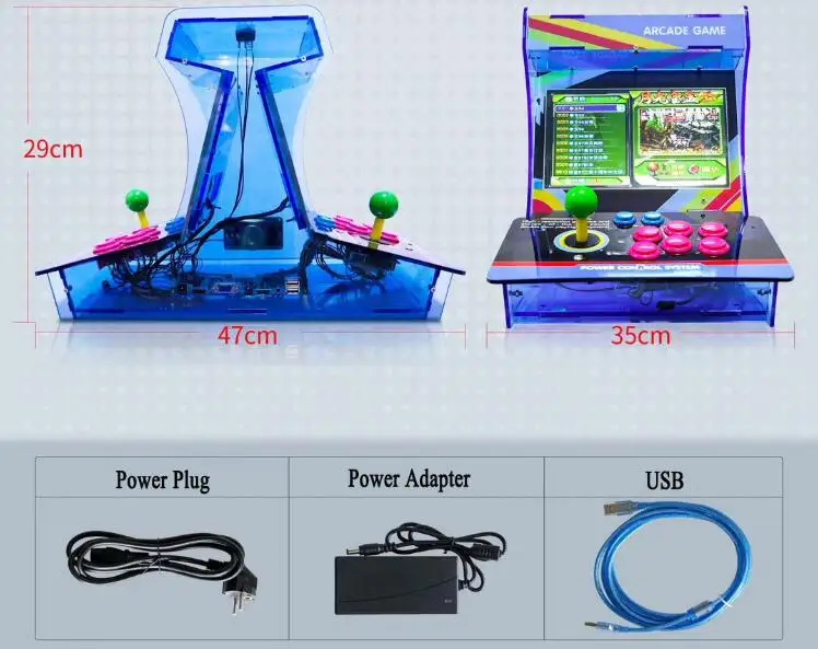 Energy box retro arcade game console, mini bartop game machine