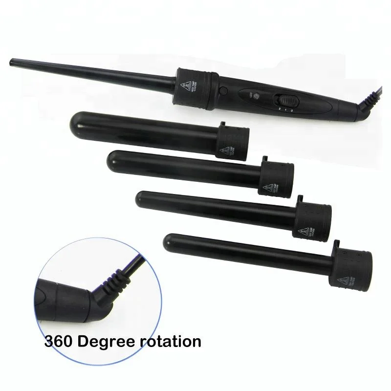 5p interchangeable 5 in 1 curling wand iron