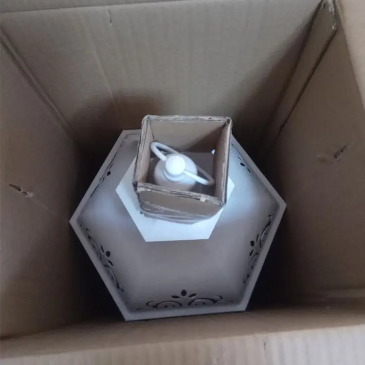 White garden decoration wedding candle moroccan lantern set of 3 metal lantern