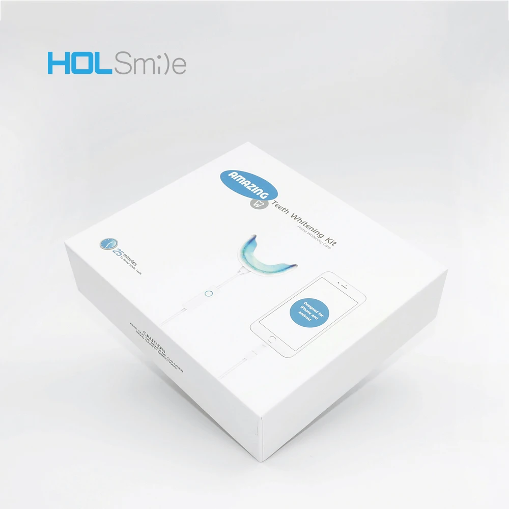 Hot Sale Phone Smart LED Teeth Whitening Kit With Patent CE approved