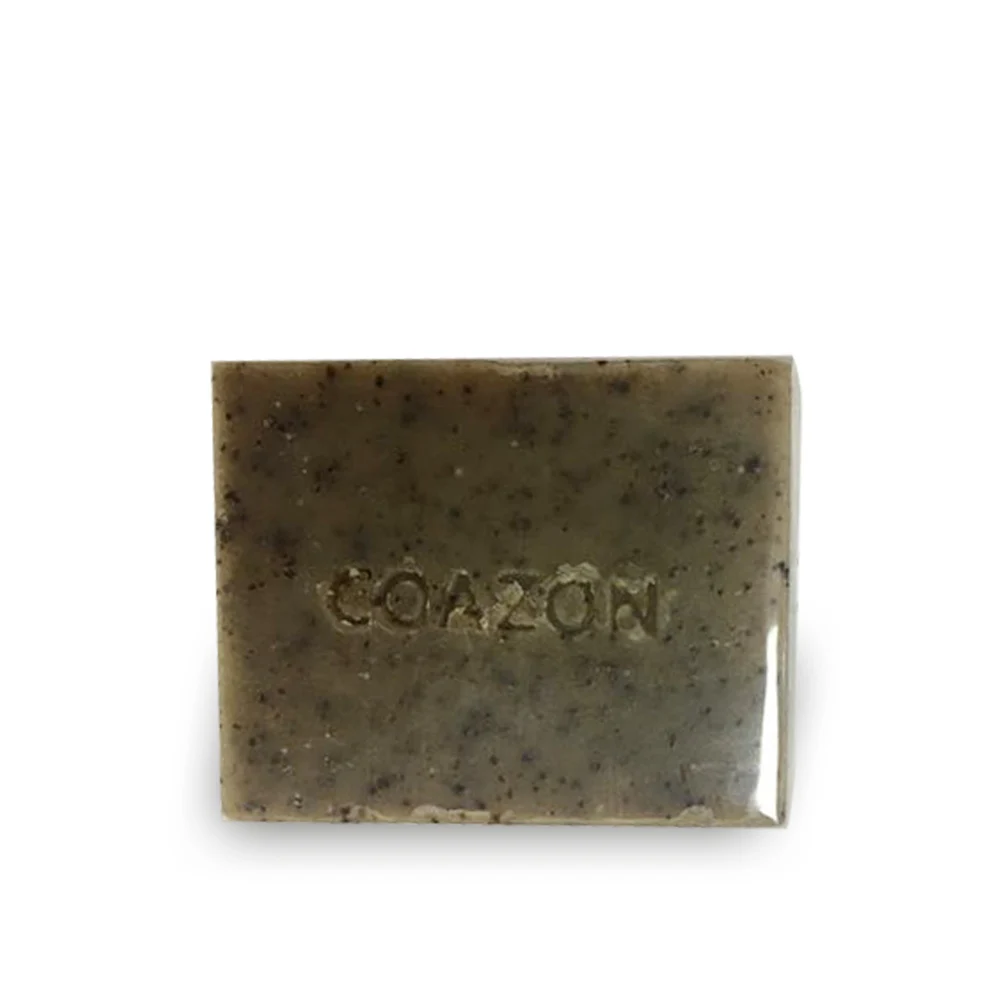 Private label Natural Exfoliating Coffee body Scrub bar Soap  Daily Exfoliating Face and Body Cleanser 75g OEM