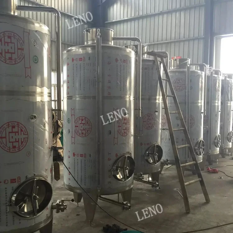 Stainessl steel food grade brewing beer fermenter banana wine making equipment storage tank grape wine fermentation tank