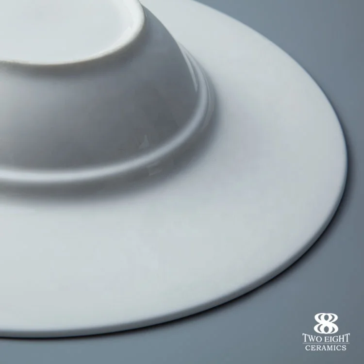 Hot Selling Hotel Porcelain Flying Soucer  Soup Plate