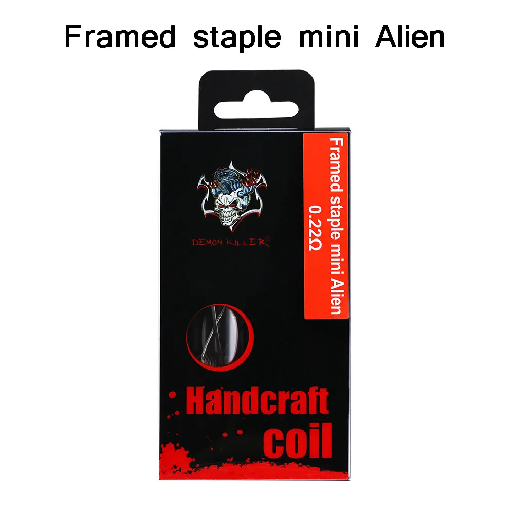 
Demon Killer Flamed Staple Mini Alien Coils Handcraft Pre-built Heating Wire Coil for RDA RTA RDTA Vape 