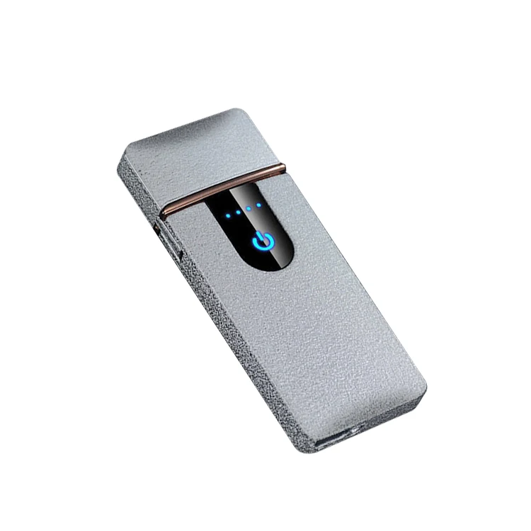 Factory free OEM brand electronic lighter  fingerprint sense lighter cigarette lighter electric Free Laser Custom with CE ROSH