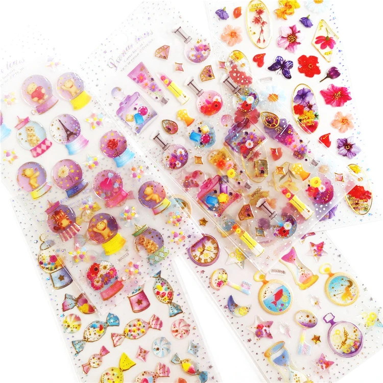 Custom high quality 3M adhesive circle epoxy domed sticker