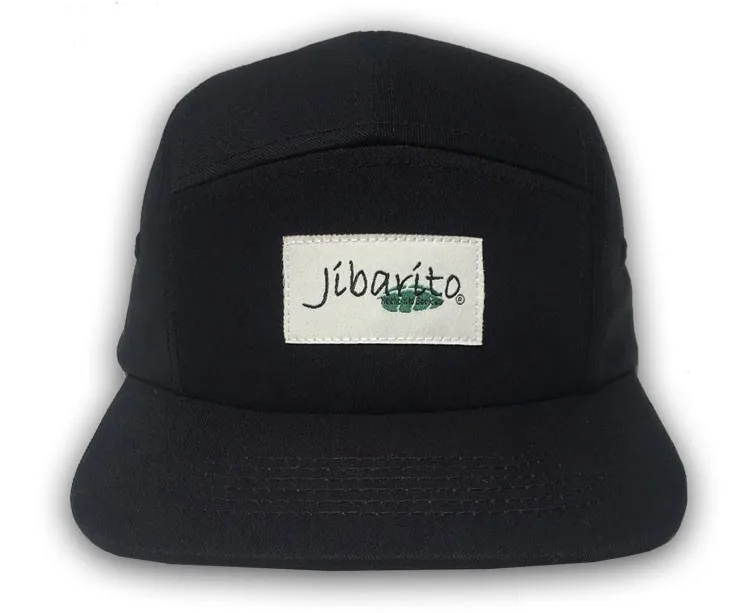 OEM army green blank cotton flat brim camp hat woven label logo custom 5 panel cap for men