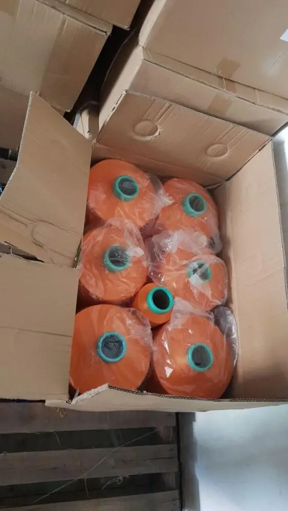  Китай 100% полиэфирная пряжа 150/288 дти окрашенная