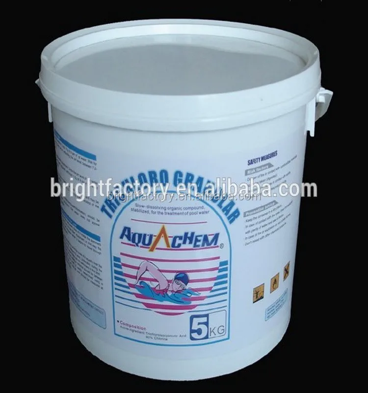  Swimming pool chemical/trichloroisocyanuric acid CAS 87-90-1 TCCA 90% Granular/20g 200g