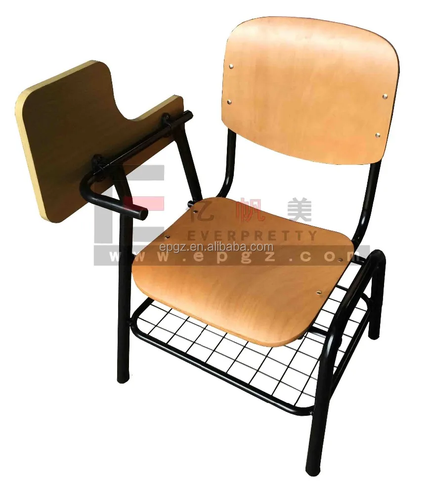 High Quality School Furniture Chairs with Tables Attached for Sale