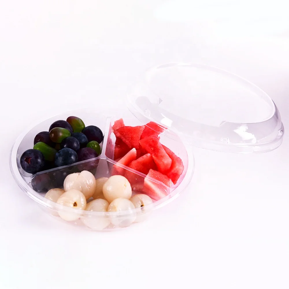 Disposable food grade fresh fruit plastic packaging box food packaging container for supermarket