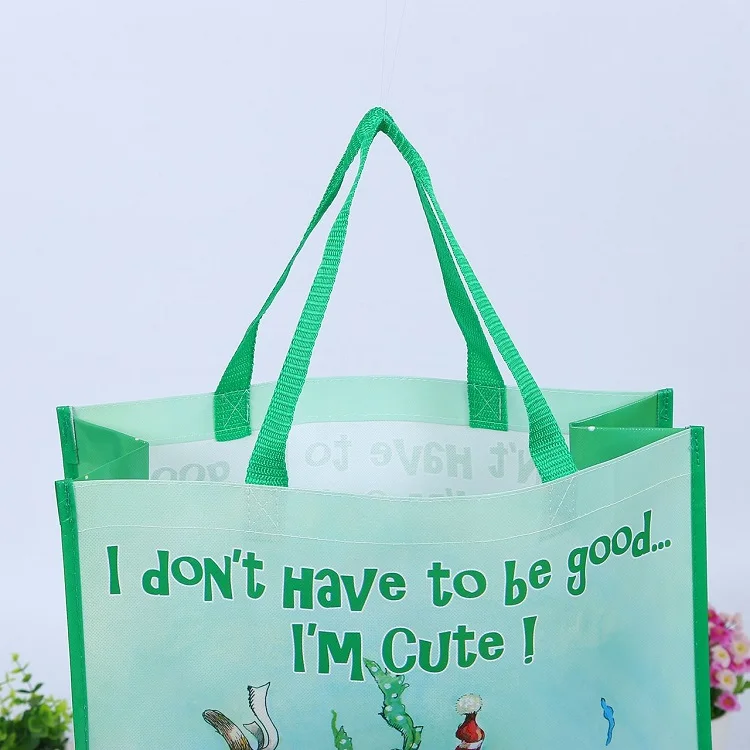 
Custom Reusable Folding Wholesale Logo Print Promotion Nonwoven Shopping Bags 