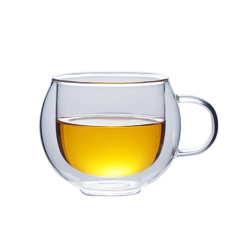 Double Wall Glass Espresso Cups set Insulated Coffee Shot Glasses