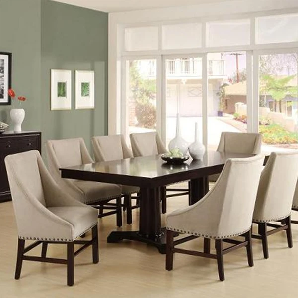 DT-026 Restaurant Hotel Suite Dining Room Wooden Dinner Table