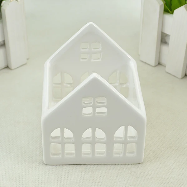 
Different houses White ceramic candle holders wholesale 