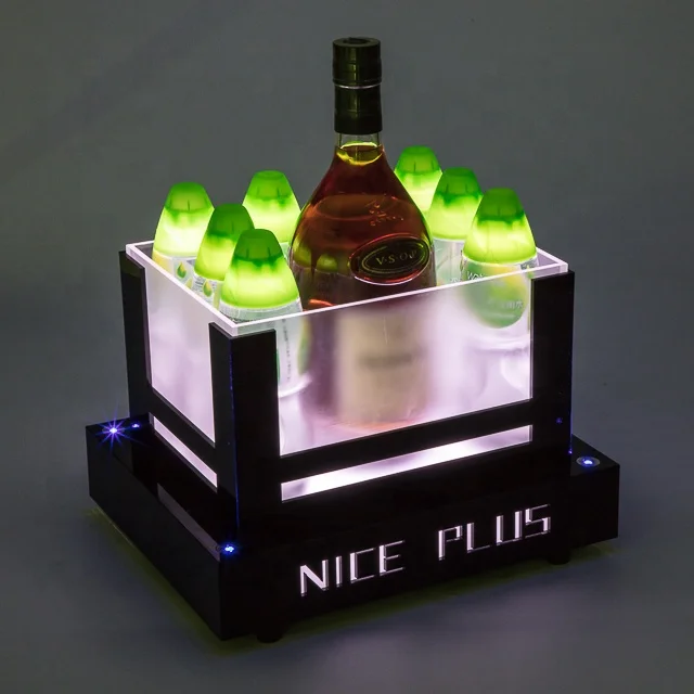 Premium LED Ice Bucket with Laser