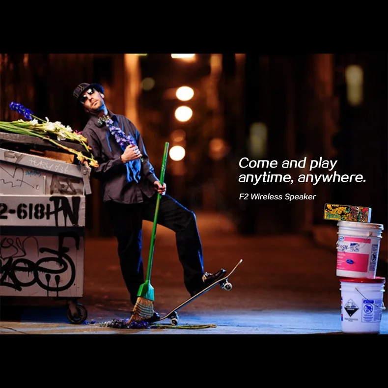 Hot Sale Printed Ibastek Graffiti Portable Bluetooth Speaker