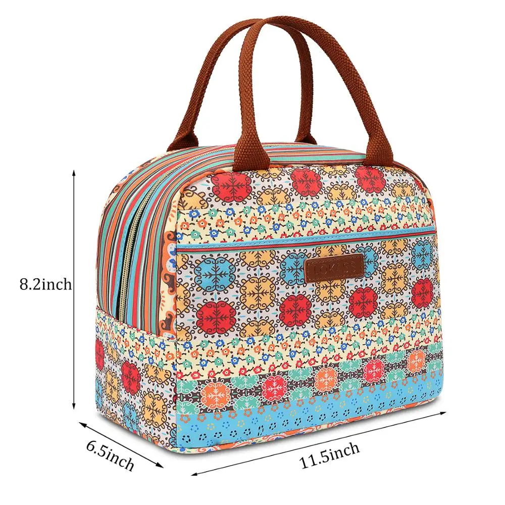 Lokass Newest Fashion Small Cute Portable Food Insulation Lunch Bag Girl Women Lunch Picnic Bags For Ladies