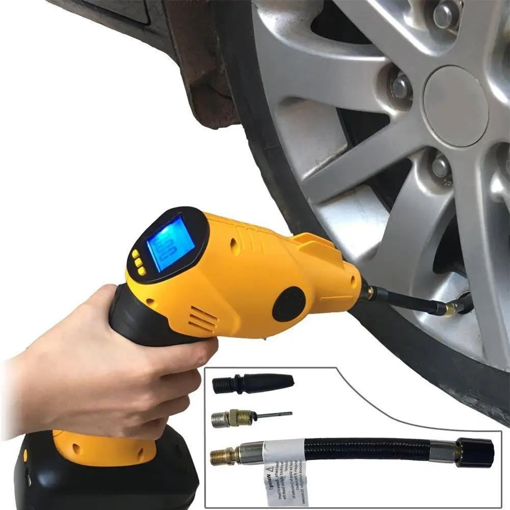 Компрессор TPMS, портативный насос для накачки шин, с давлением и 12 В