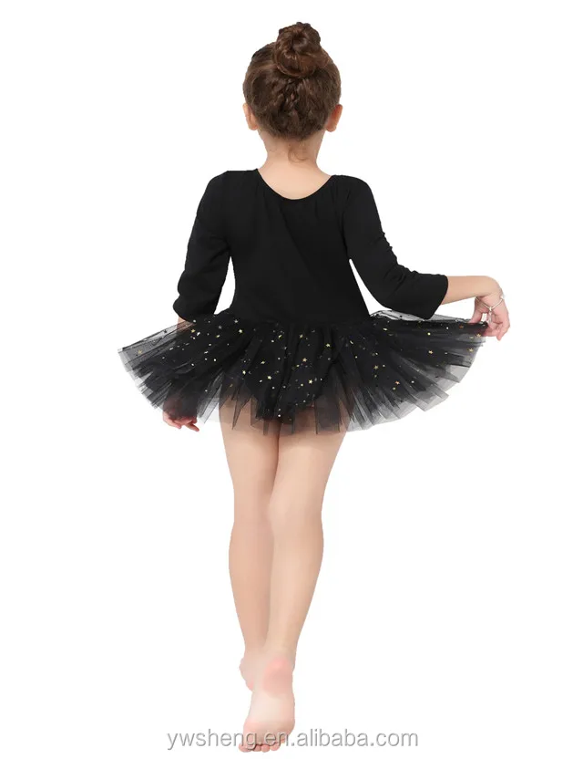 2017 New fashion sequin star pattern kids girls gymnastics ballet leotard