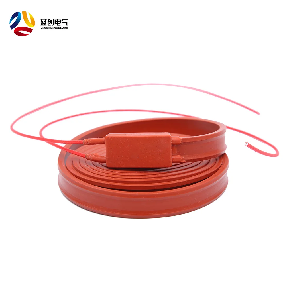 Air conditioning compressor crankcase silicone heater cook heating pad