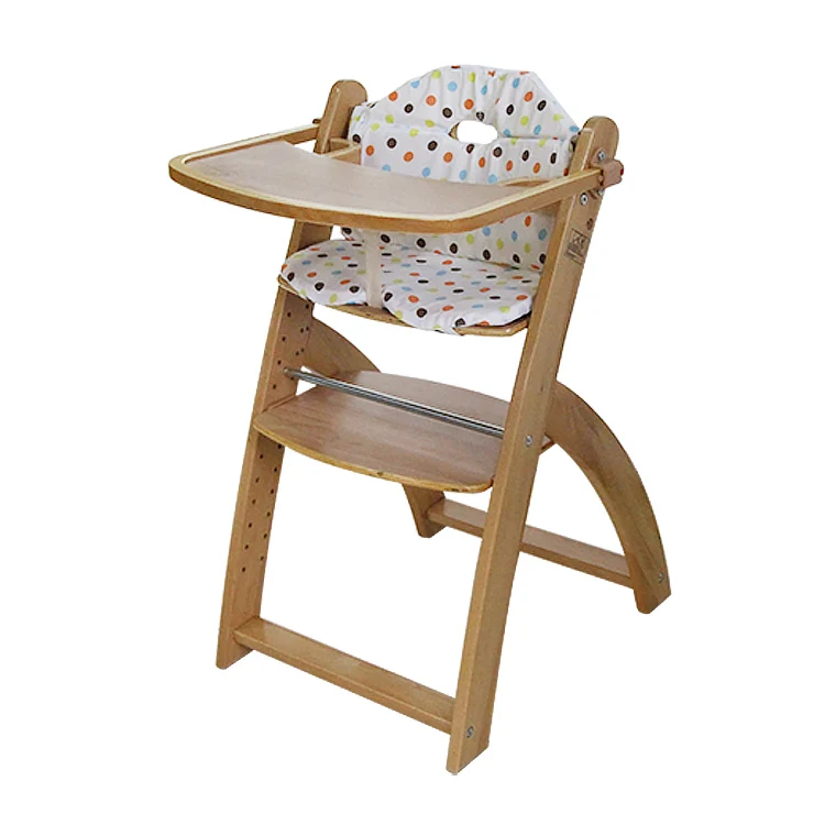 
Factory Support Custom Infant Feeding Wooden Baby High chair 