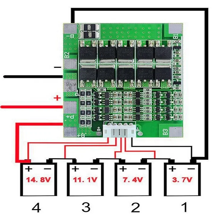 Custom PCB Circuit Board Assembly For Lithium Battery Management System BMS Electronic Module