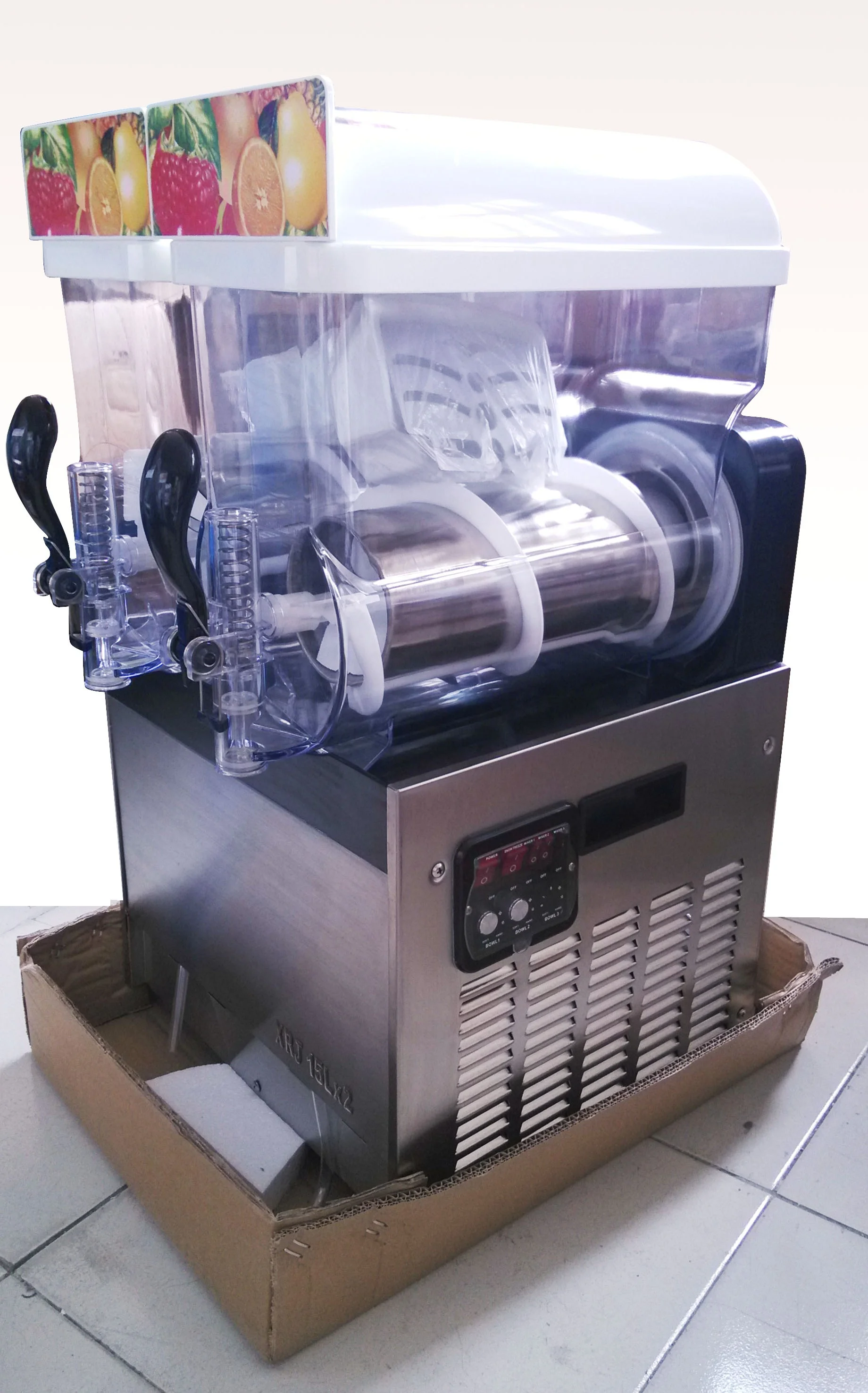 20190529J Commercial use 2 tanks Slush Machine for sale