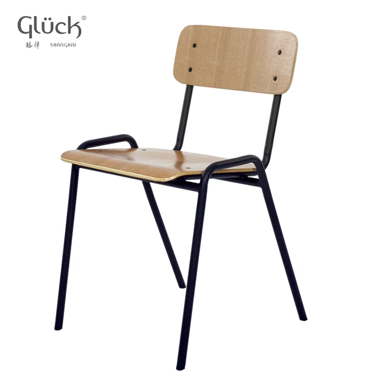 School chair metal leg chair and useding chair for church