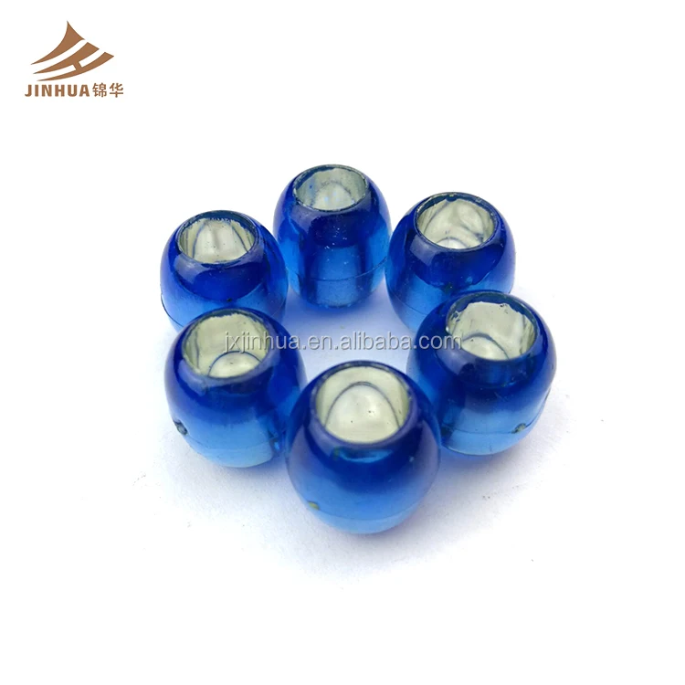 Серебристые прозрачные разноцветные пластиковые бусины