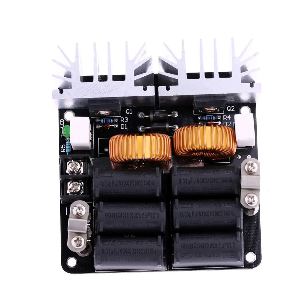 Low ZVS 12-48V 20A 1000W Low Voltage Induction Heating Board High Frequency Induction Heating Machine Module