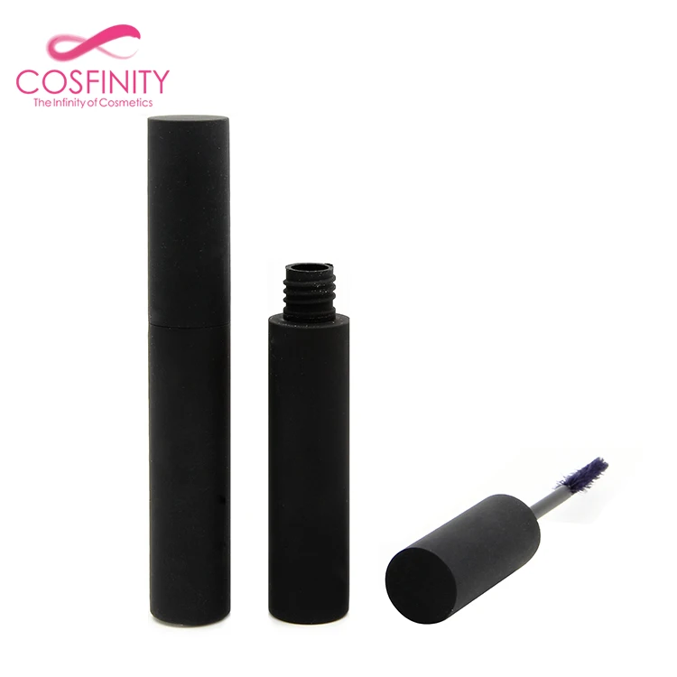 OEM&ODM wholesale eco-friendly empty mascara packaging case silver flat makeup bottles clear mascara tube