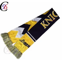 Chengxing acrylic football soccer team fan knitted scarves shawls scarf