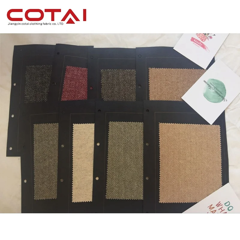 
1.5cm little herringbone double sided velour style in stock supply 80% wool 20% Nylon Factory Supplier on sale 
