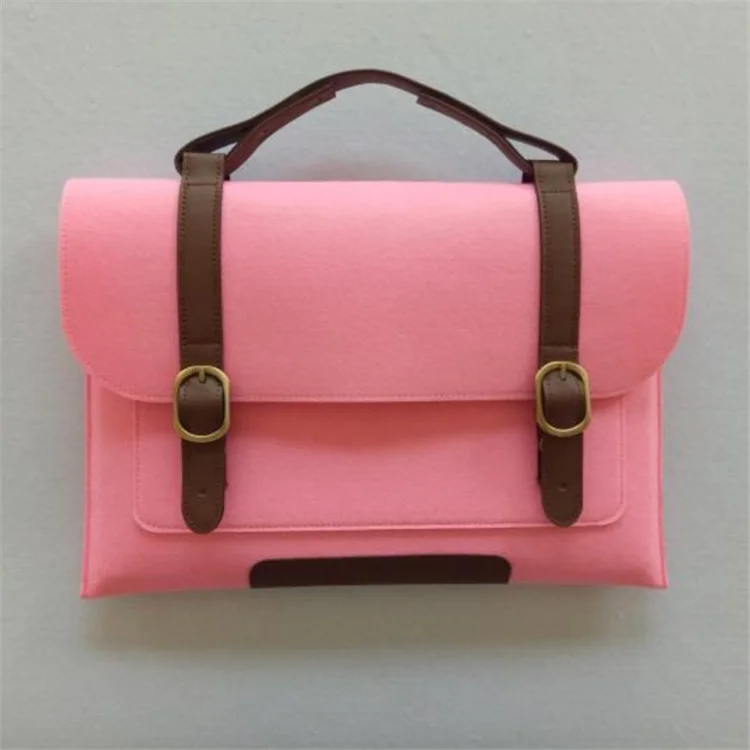 felt Briefcase Bag with Handle for Macbook 15