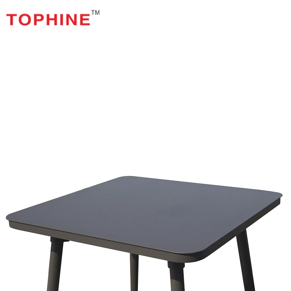 Outdoor furniture aluminum bar garden and balcony metal dining table and chairs