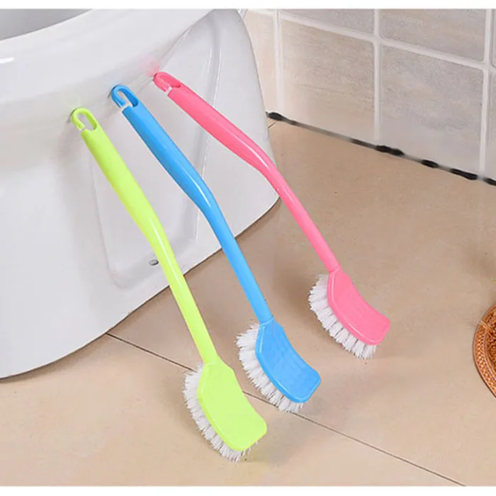 HQ2127 hard bristle plastic long handle hand toilet brush