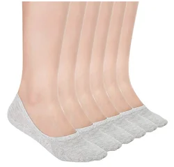 Носки женские хлопковые, невидимая подкладка, Нескользящие, с низким вырезом