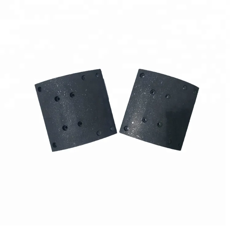 Auto brake systems non asbestos brake lining 19579/19580 brake shoe lining for Man truck