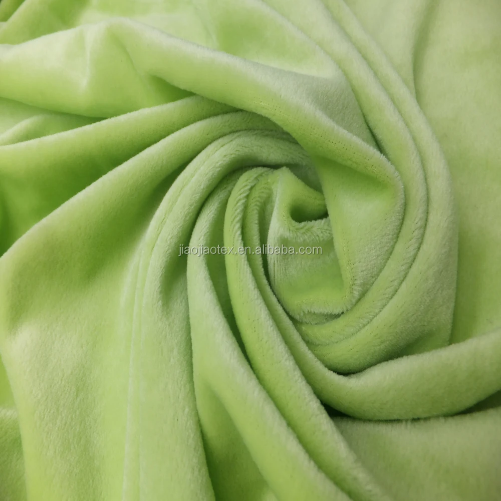 weft Knitted velour Fabric, Blanket Fabric