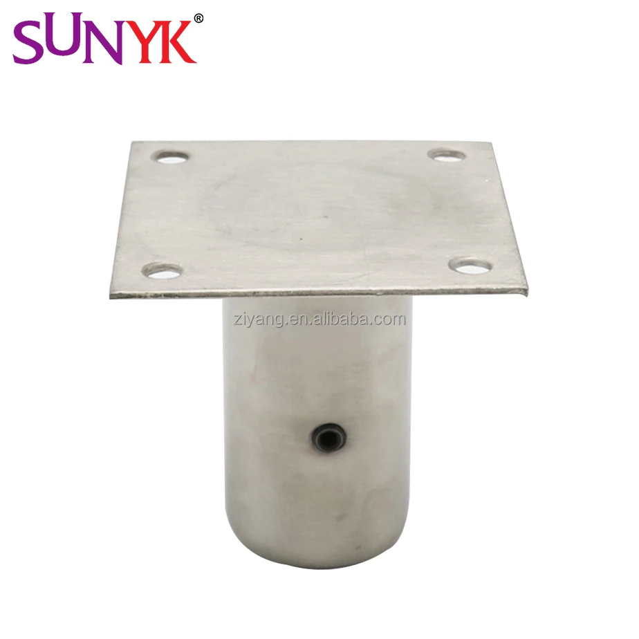 Modern Table Feet with Stainless Steel Leg Socket - Strong Kitchen Furniture Support