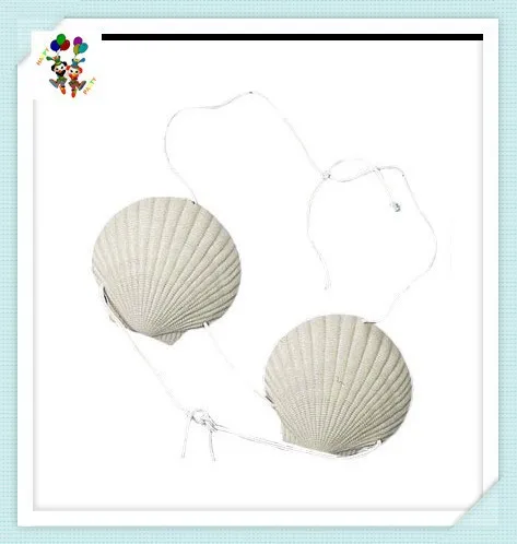 Beach Hula Party Little Mermaid Hawaiian Sea Shell Fancy Dress Bra HPC-0963