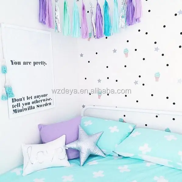 2017 New Design Top Quality Gold Dot Wall Sticker