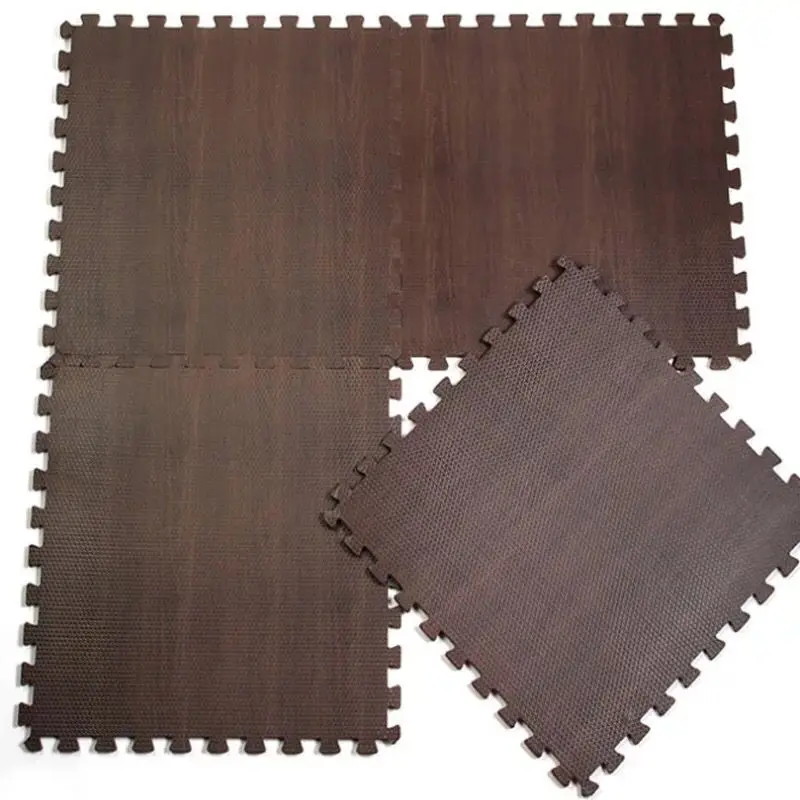 EVA Wooden Foam Floor Tile Mat Kids Mats Baby Water Absorbing for