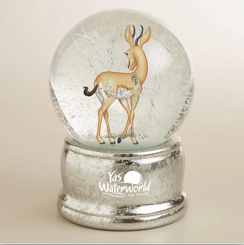 snow globe deer