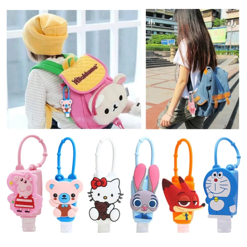 Popular cartoon disposable disinfectant gel 30ml portable hand sanitizer suitable for children